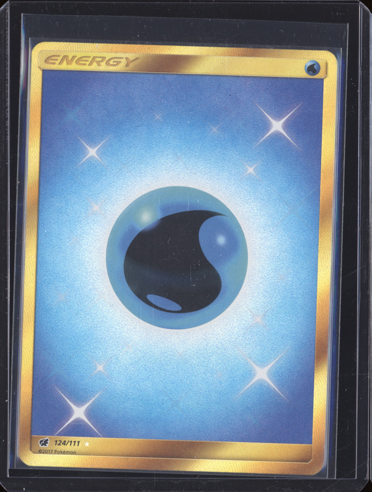 2017 Pokemon Crimson Invasion Water Energy 124/111 Secret Rare