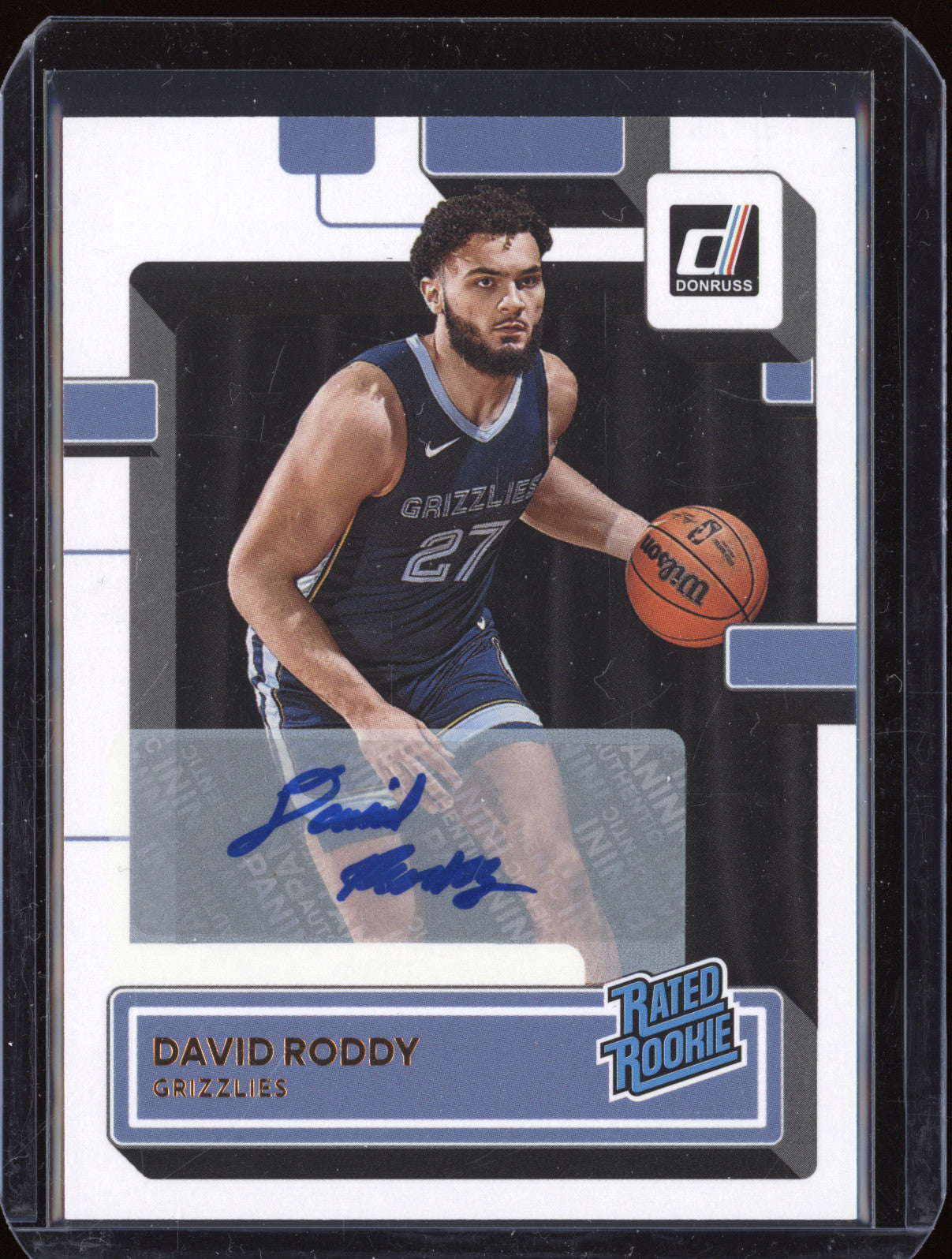 2022-23 Panini Donruss 223 David Roddy Rated Rookie Auto RC