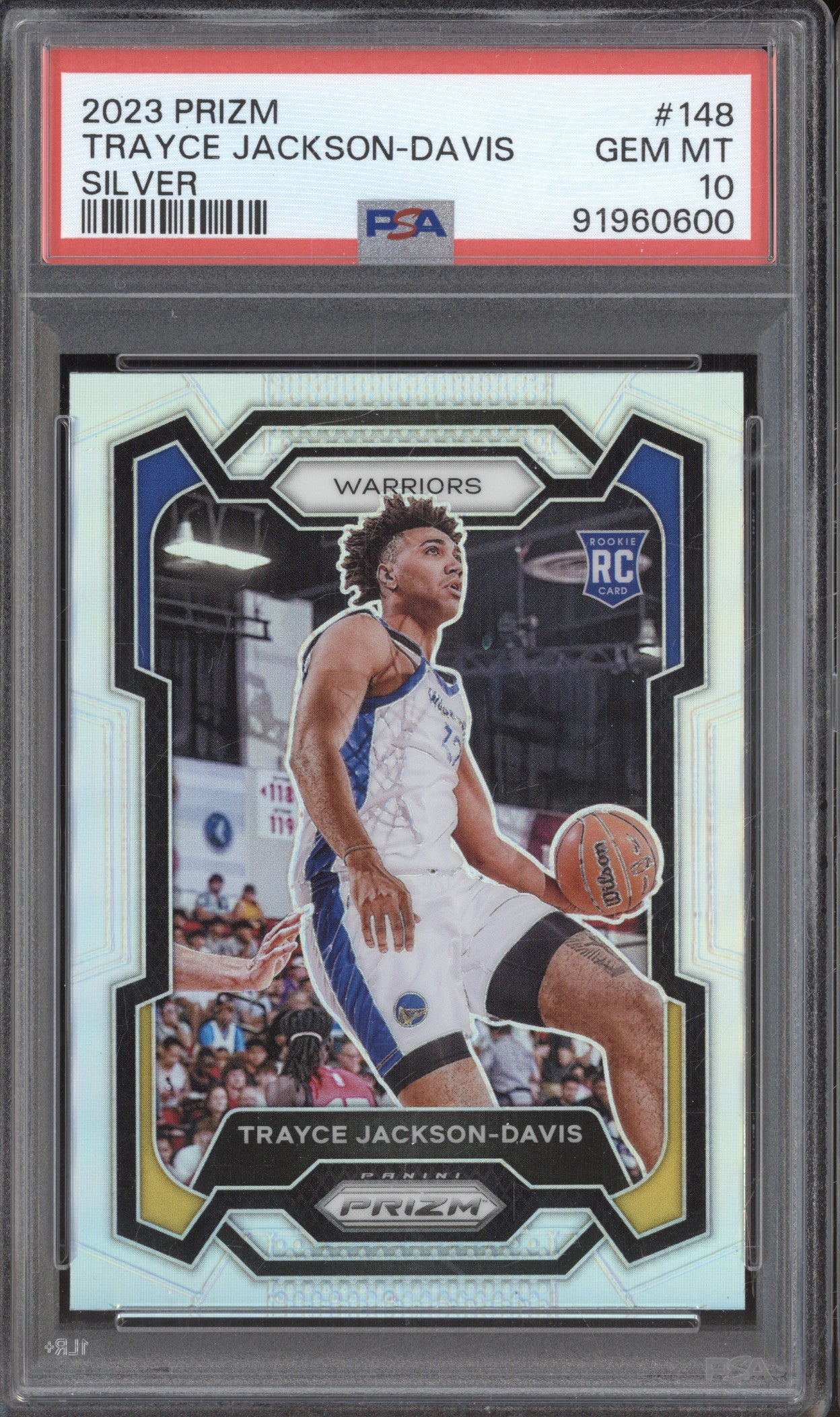 Trayce Jackson-Davis 2023-24 Panini Prizm 148 Silver RC PSA 10