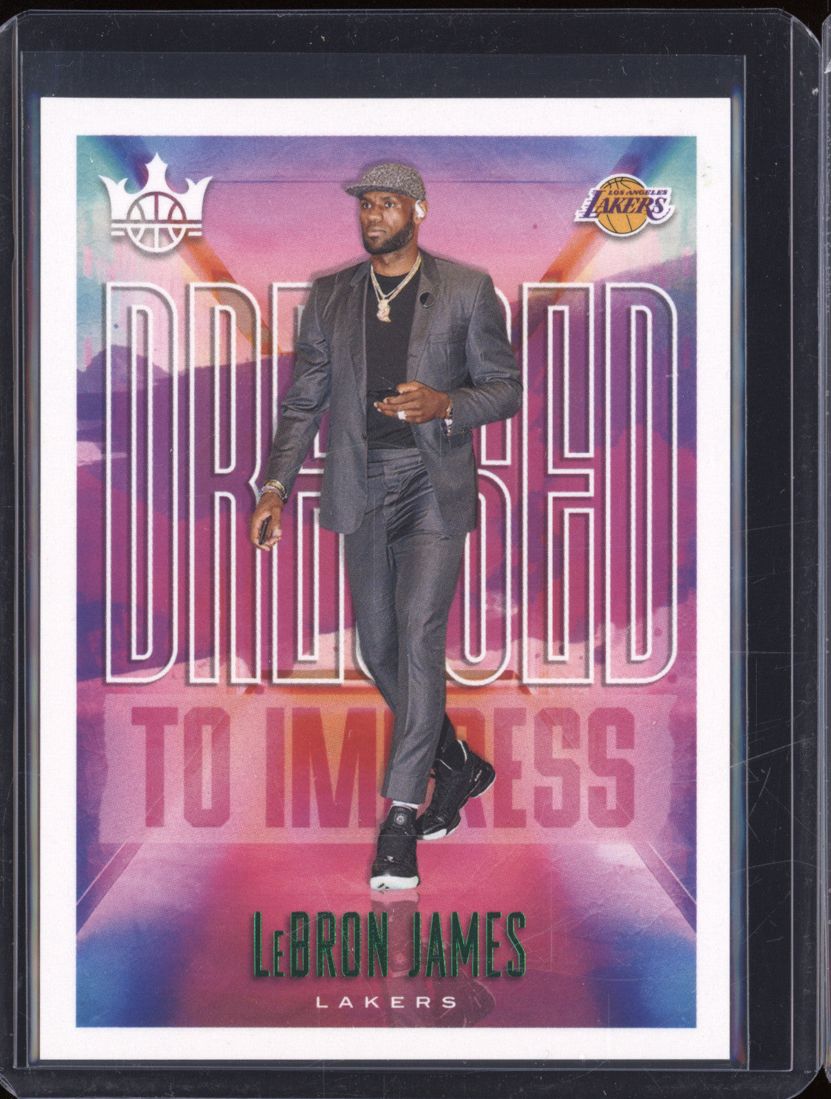 2019-20 Panini Court Kings 5 LeBron James Dressed to Impress Jade 06/25