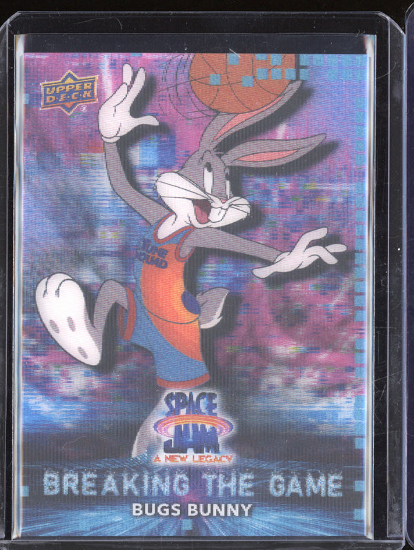 Bugs Bunny 2021 Upper Deck Space Jam: A New Legacy 3D-11 Breaking the Game