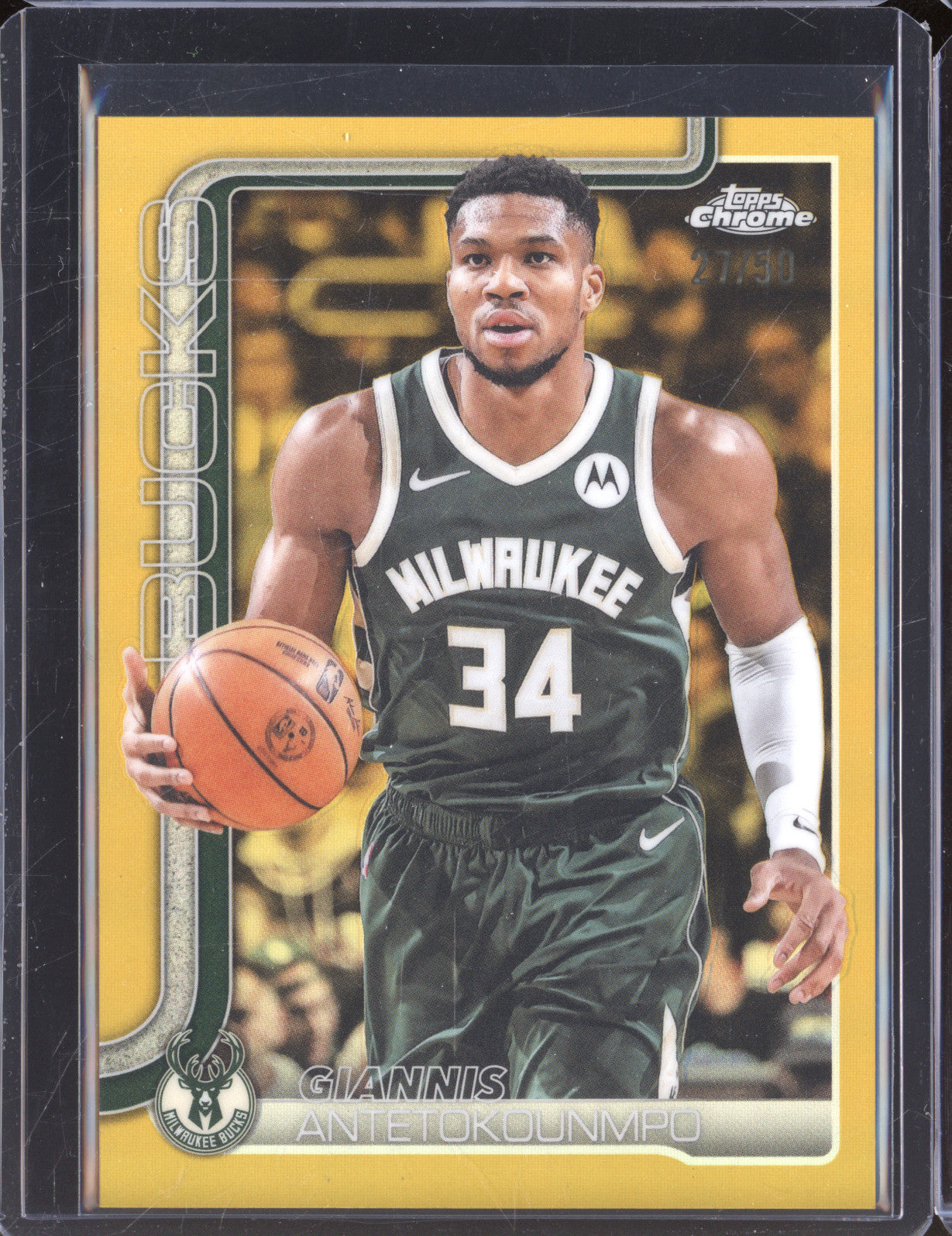 Giannis Antetokounmpo 2025-26 Topps Chrome 137 Gold /50