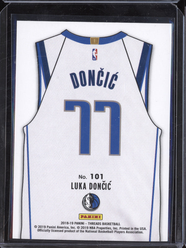 Luka Doncic 2018-19 Panini Threads 101 Rookie RC