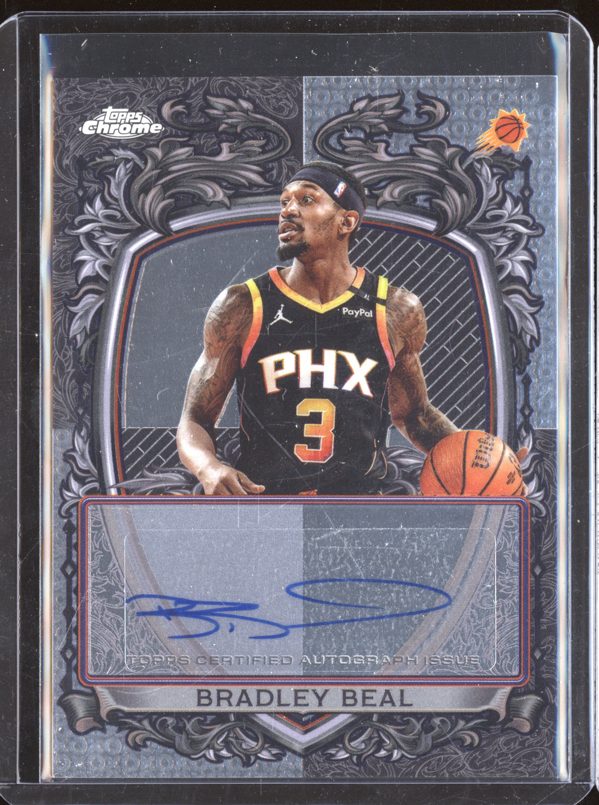 Bradley Beal 2025-26 Topps Chrome Signature Style Card Auto SS-BB