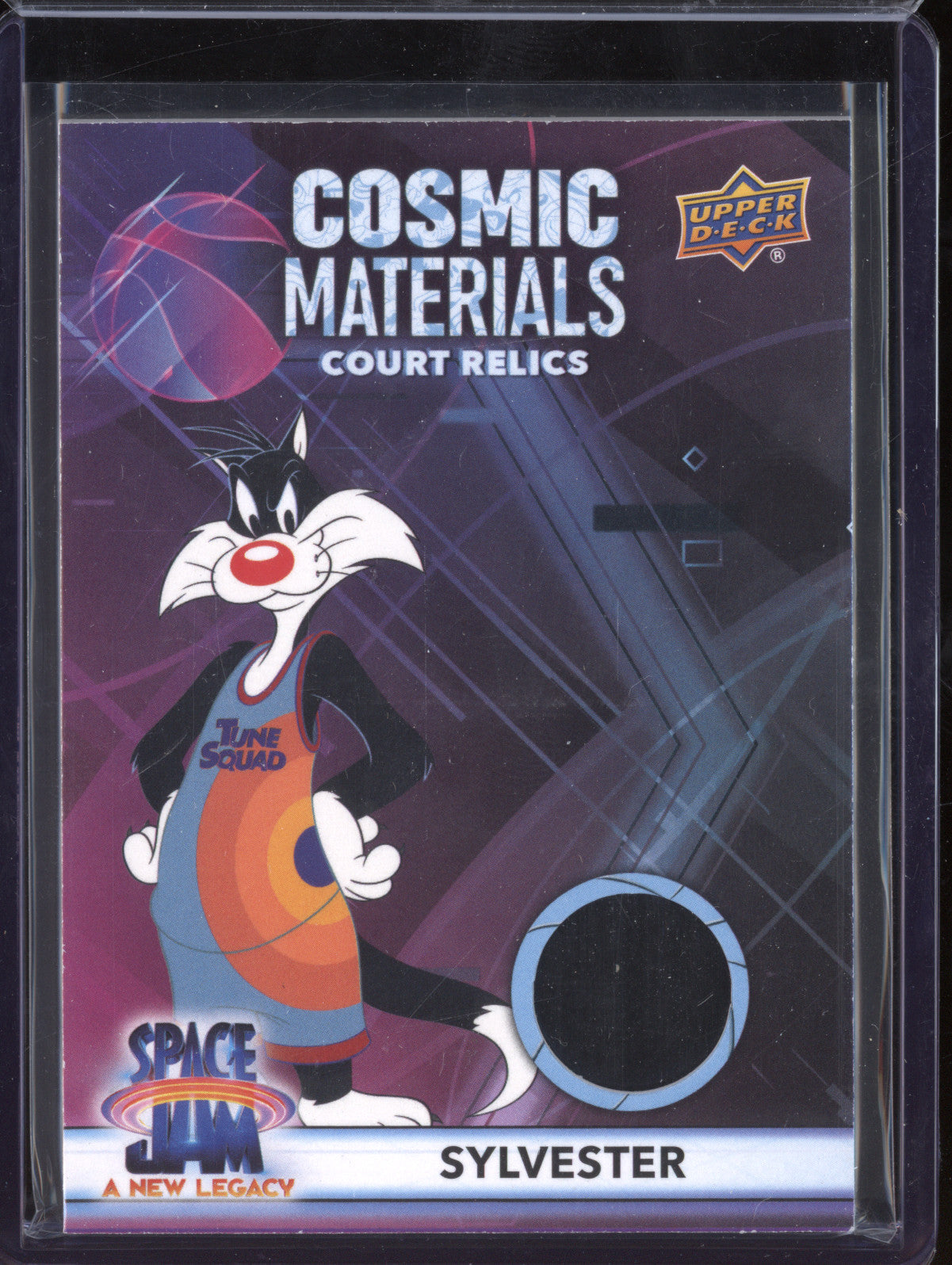 Sylvester 2021 Upper Deck Space Jam: A New Legacy Cosmic Materials Court Relics