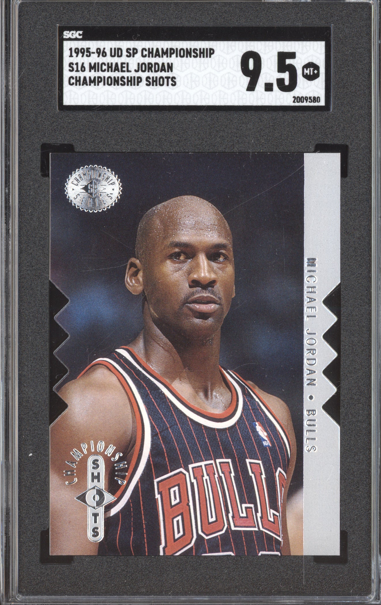 Michael Jordan 1995-96 Upper Deck SP Championship S16 Championship Shots SGC 9.5