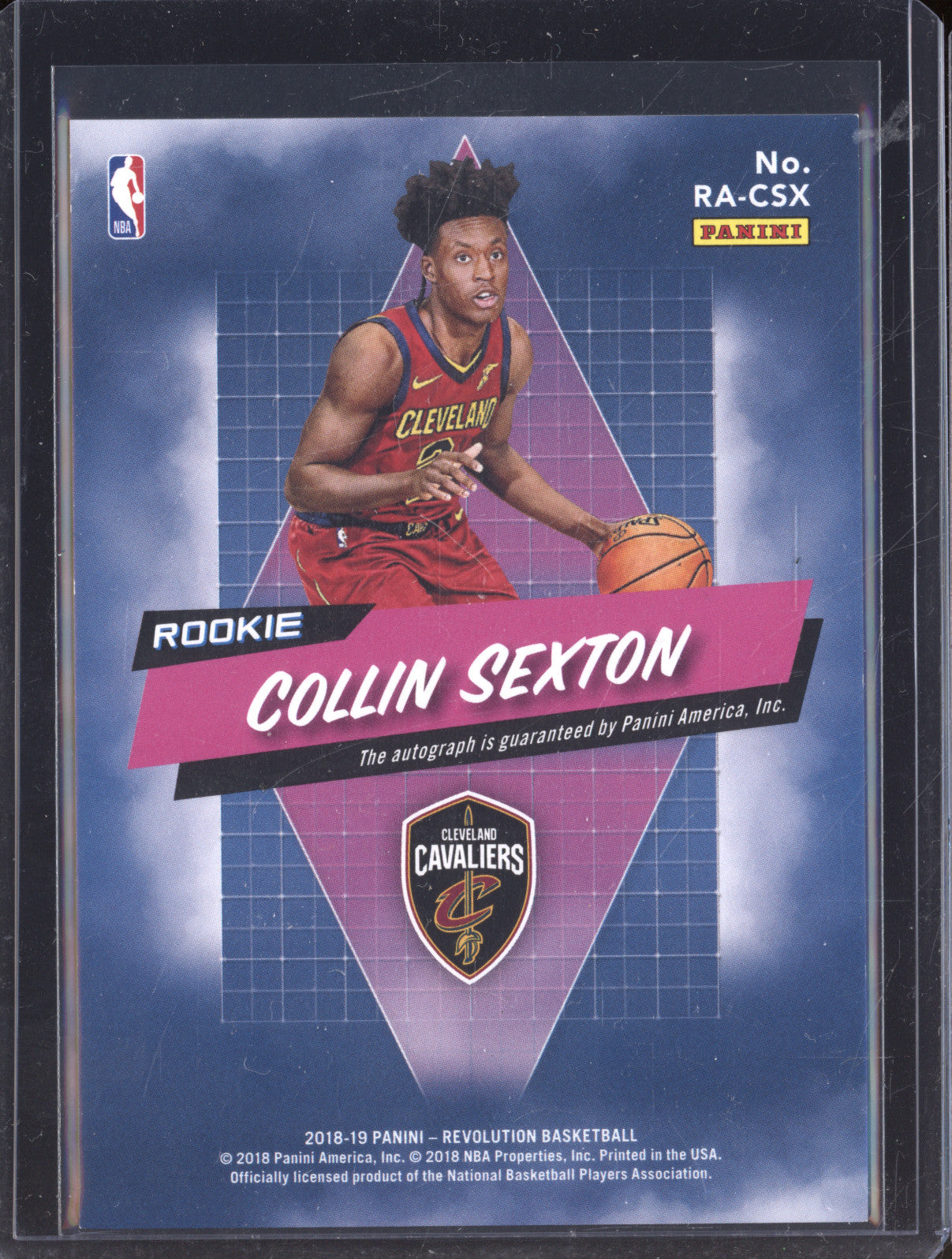 Collin Sexton 2018-19 Panini Revolution RA-CSX Rookie Auto RC