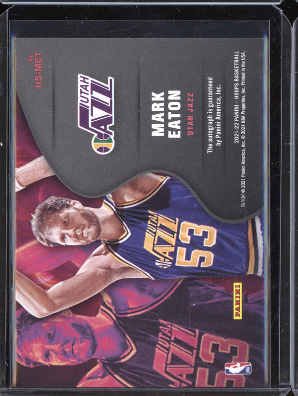 Mark Eaton 2021-22 Panini Hoops HS-MET Hot Signatures