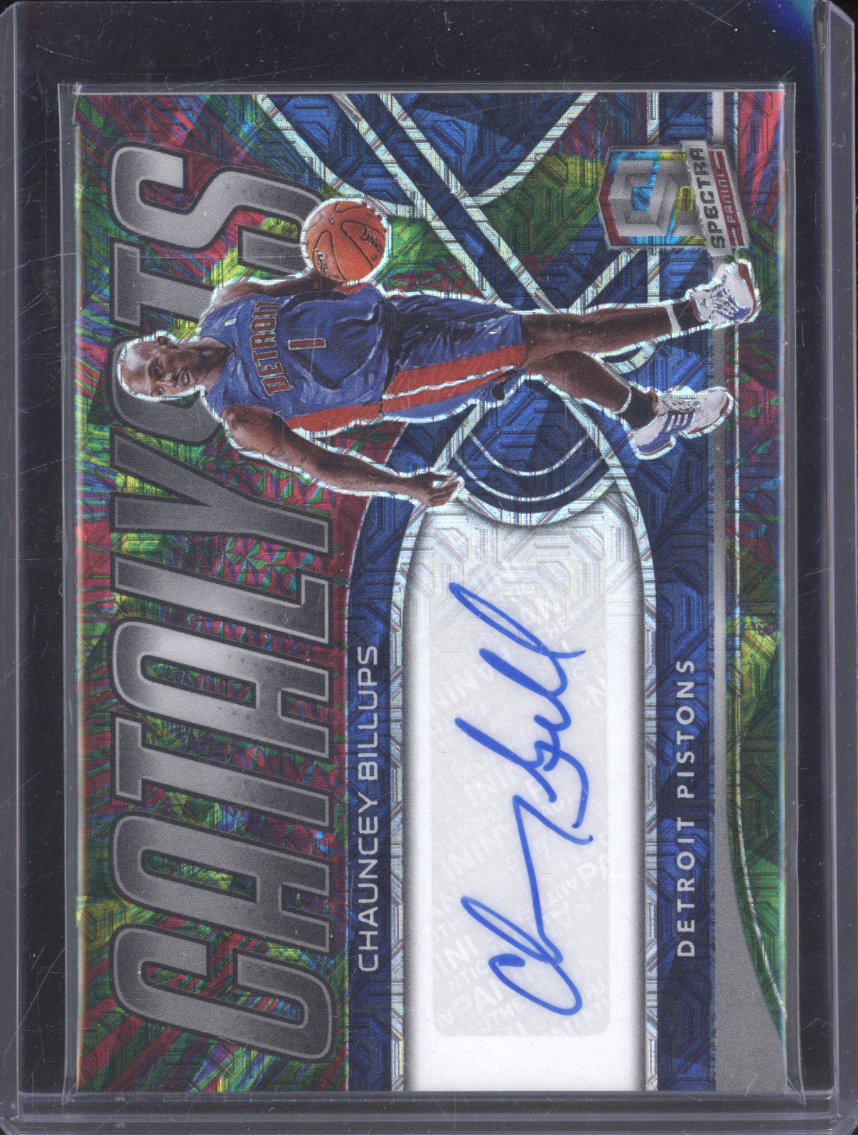 2021-22 Panini Spectra CAS-CBL Chauncey Billups Catalysts Meta Auto 06/25