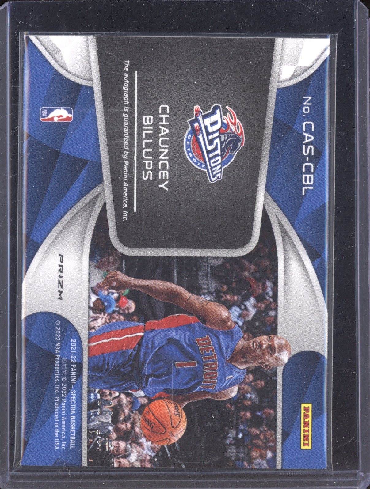2021-22 Panini Spectra CAS-CBL Chauncey Billups Catalysts Meta Auto 06/25
