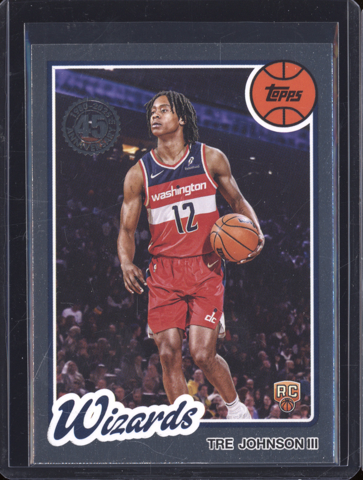 2025 NBA Basketball Topps 80BK-97 Tre Johnson III 1980-81 Rookie RC