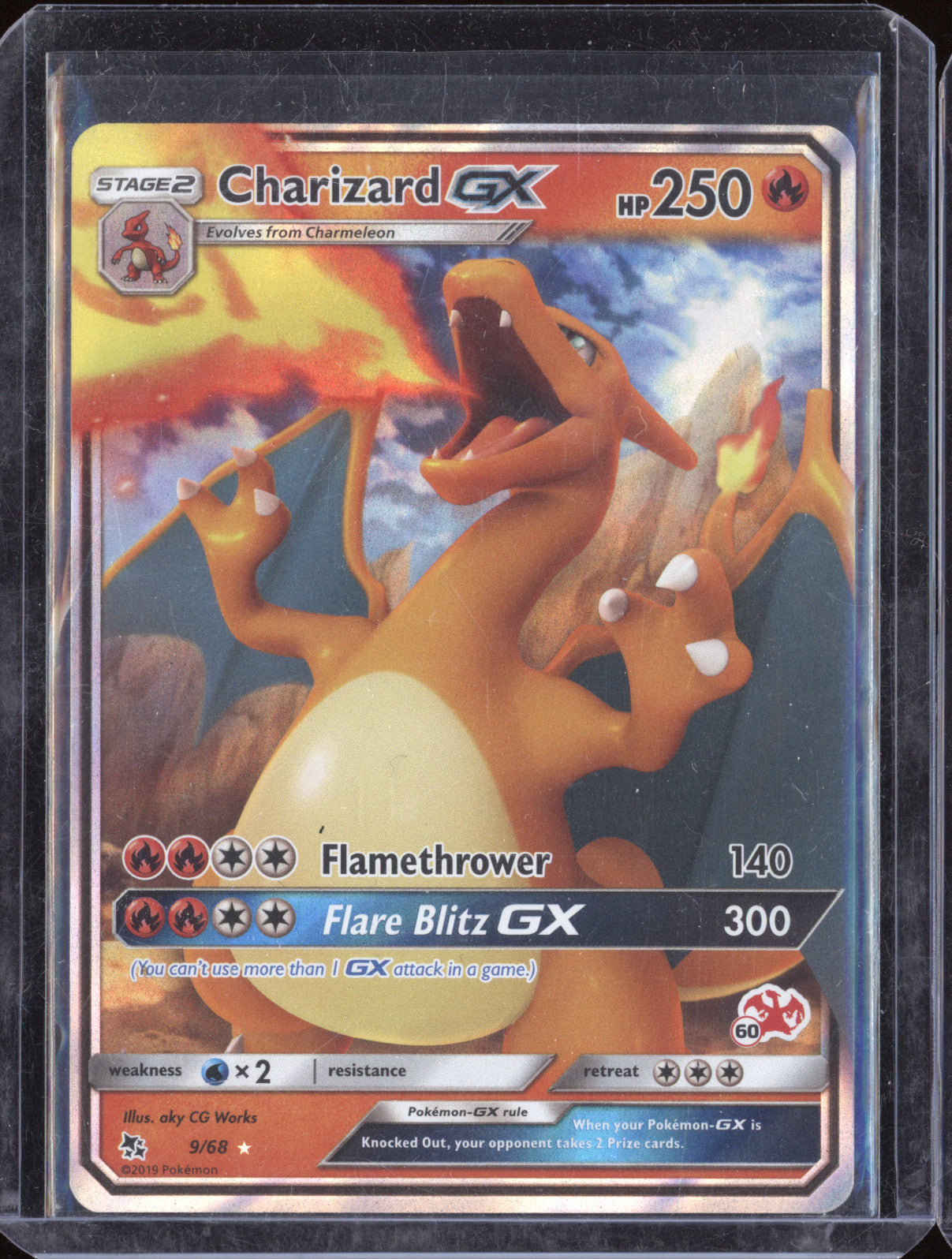 2019 Pokemon Hidden Fates 968 Charizard GX Ultra Rare Holo