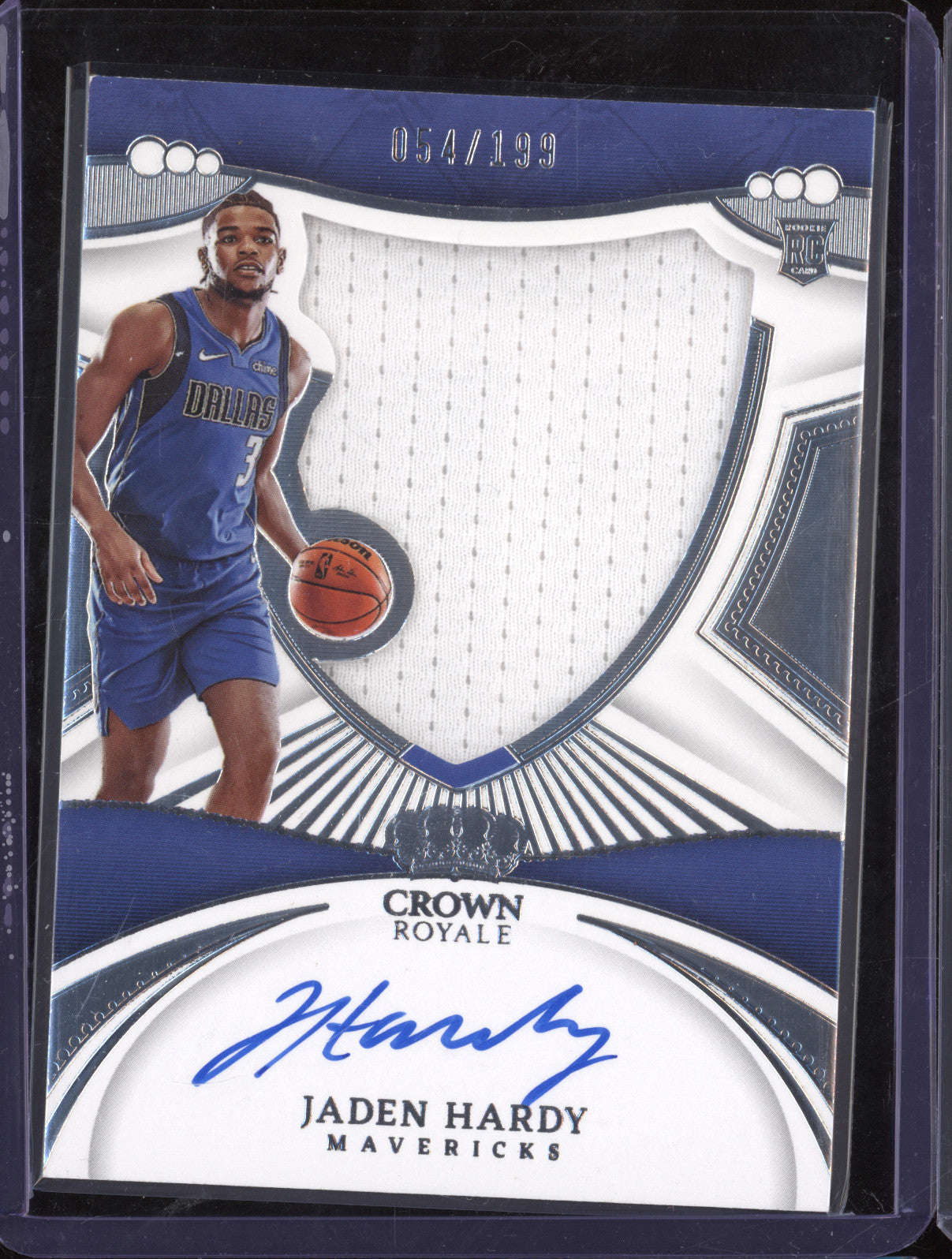 2022-23 Panini Crown Royale 135 Jaden Hardy Silhouettes 054/199 RC Auto