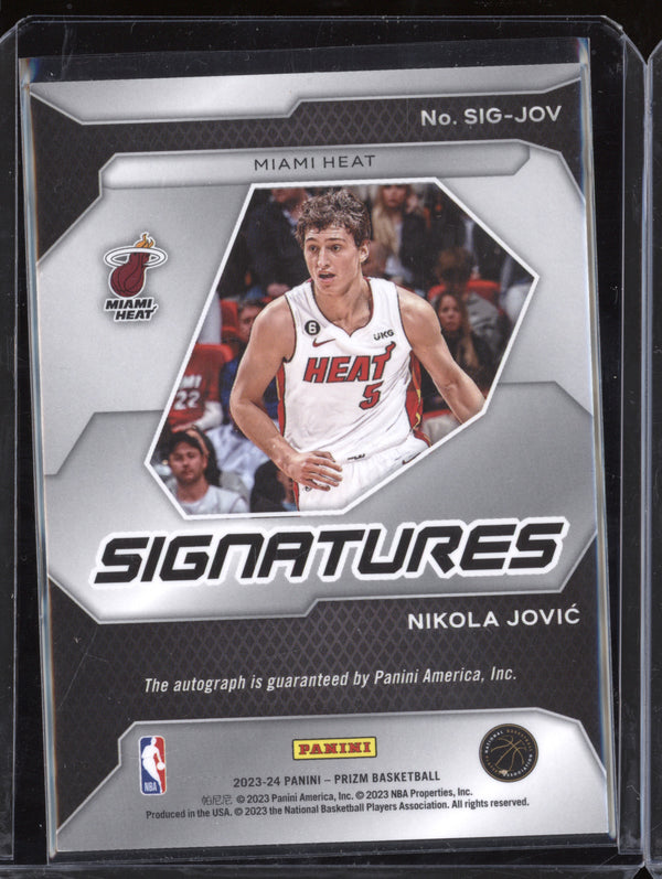 Nikola Jovic 2023-24 Panini Prizm SIG-JOV Signatures