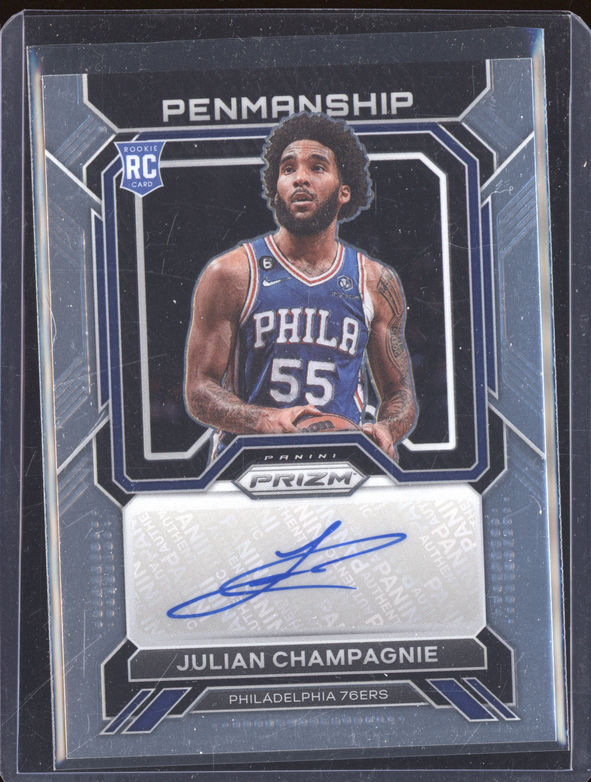 2022-23 Panini Prizm RP-JCP Julian Champagnie Penmanship Rookie Auto RC
