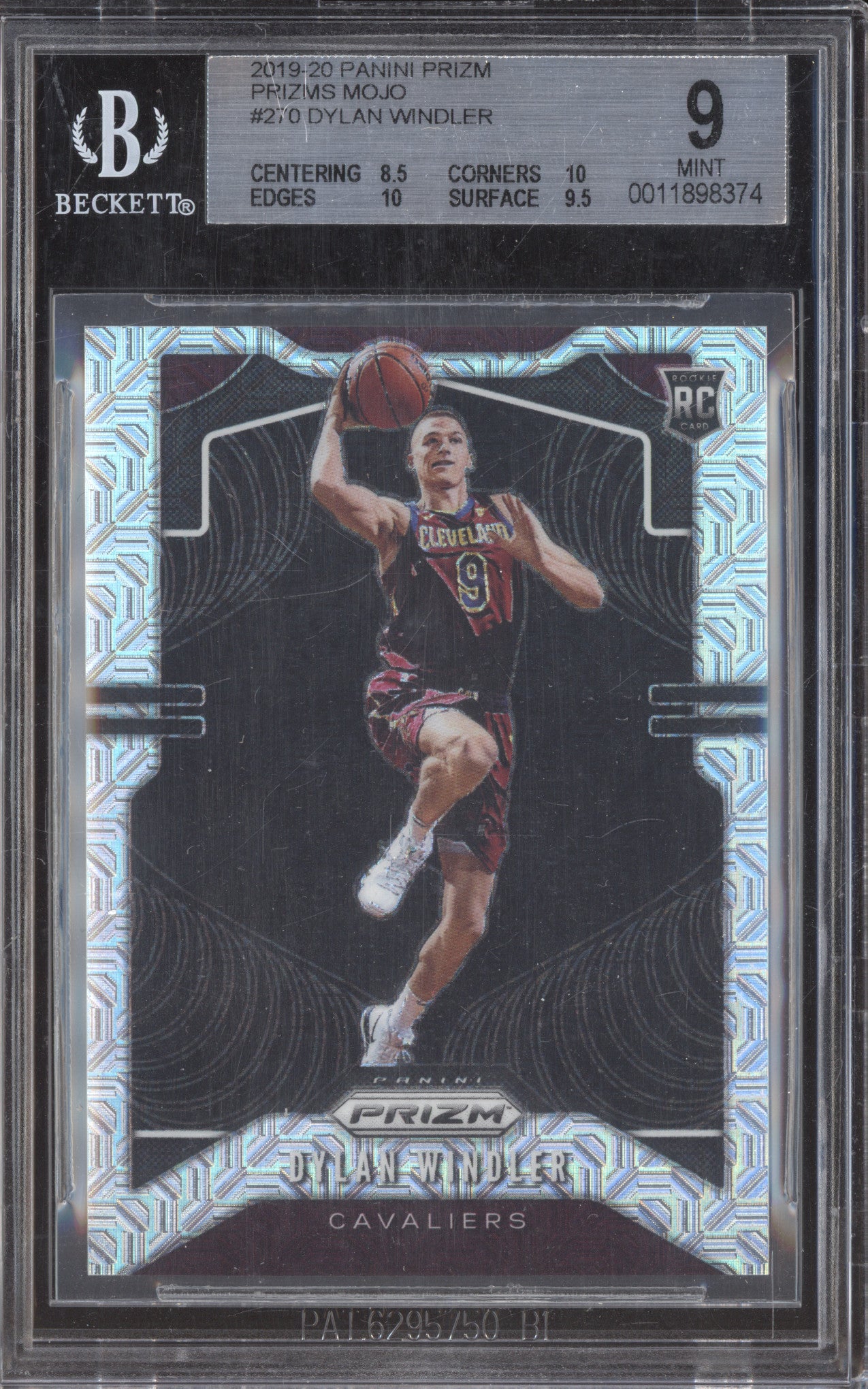 Dylan Windler 2019-20 Panini Prizm 270 Mojo RC 23/25 BGS 9