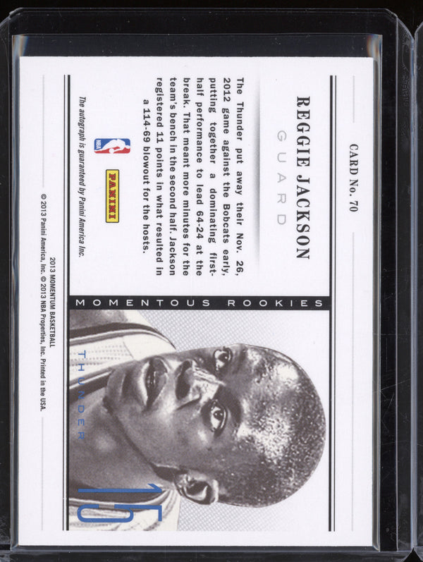 Reggie Jackson 2012-13 Panini Momentum 70 Momentous Rookies Autographs RC