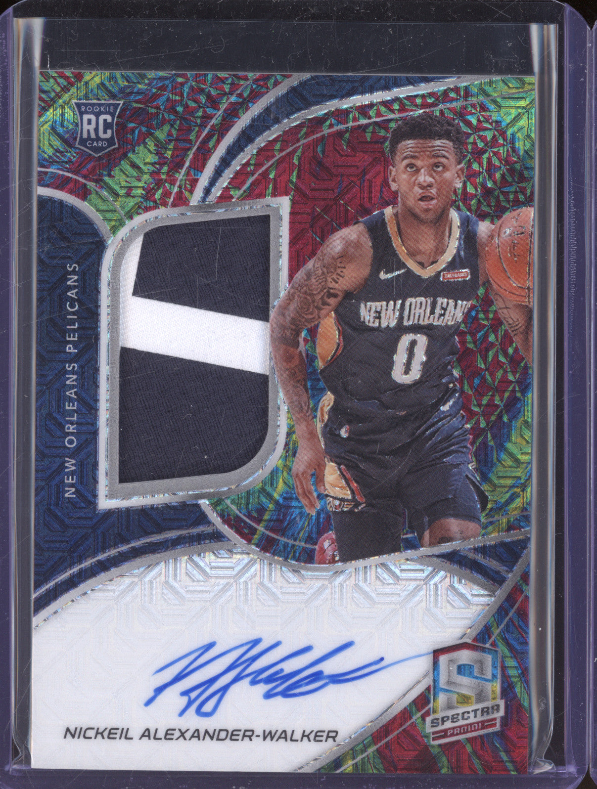 Nickeil Alexander-Walker 2019-20 Panini Spectra 189 Rookie Patch Auto Meta /25