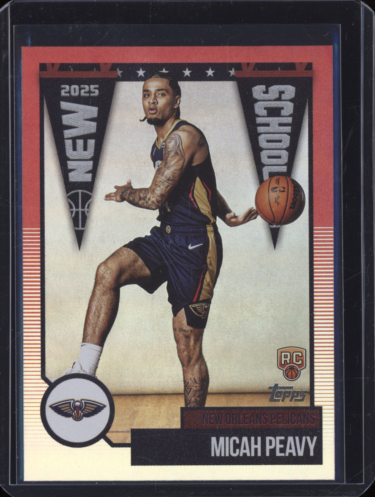 2025 NBA Basketball Topps NS-40 Micah Peavy New School Holo Rookie RC