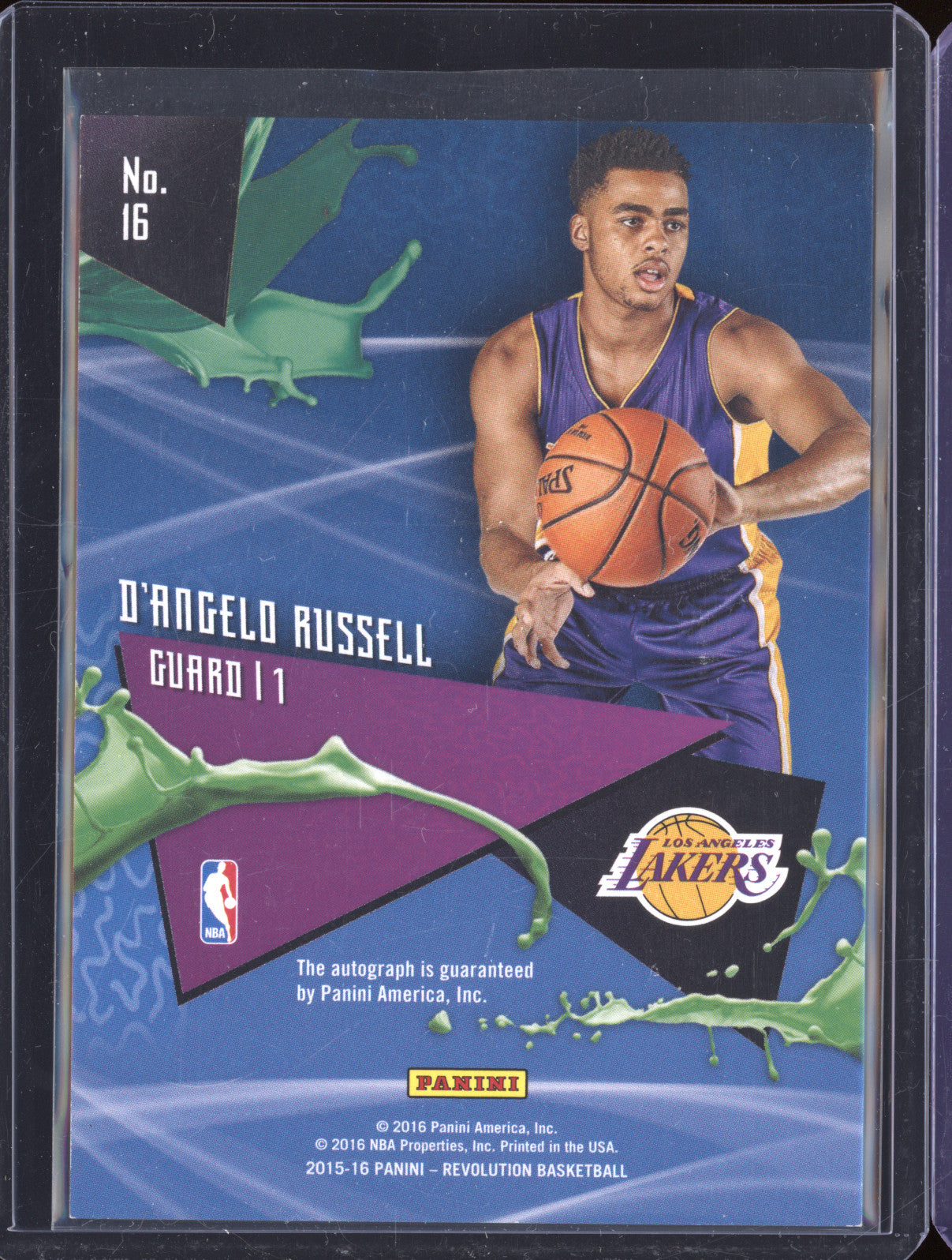 2015-16 Panini Revolution 16 D'Angelo Russell Rookie Auto RC
