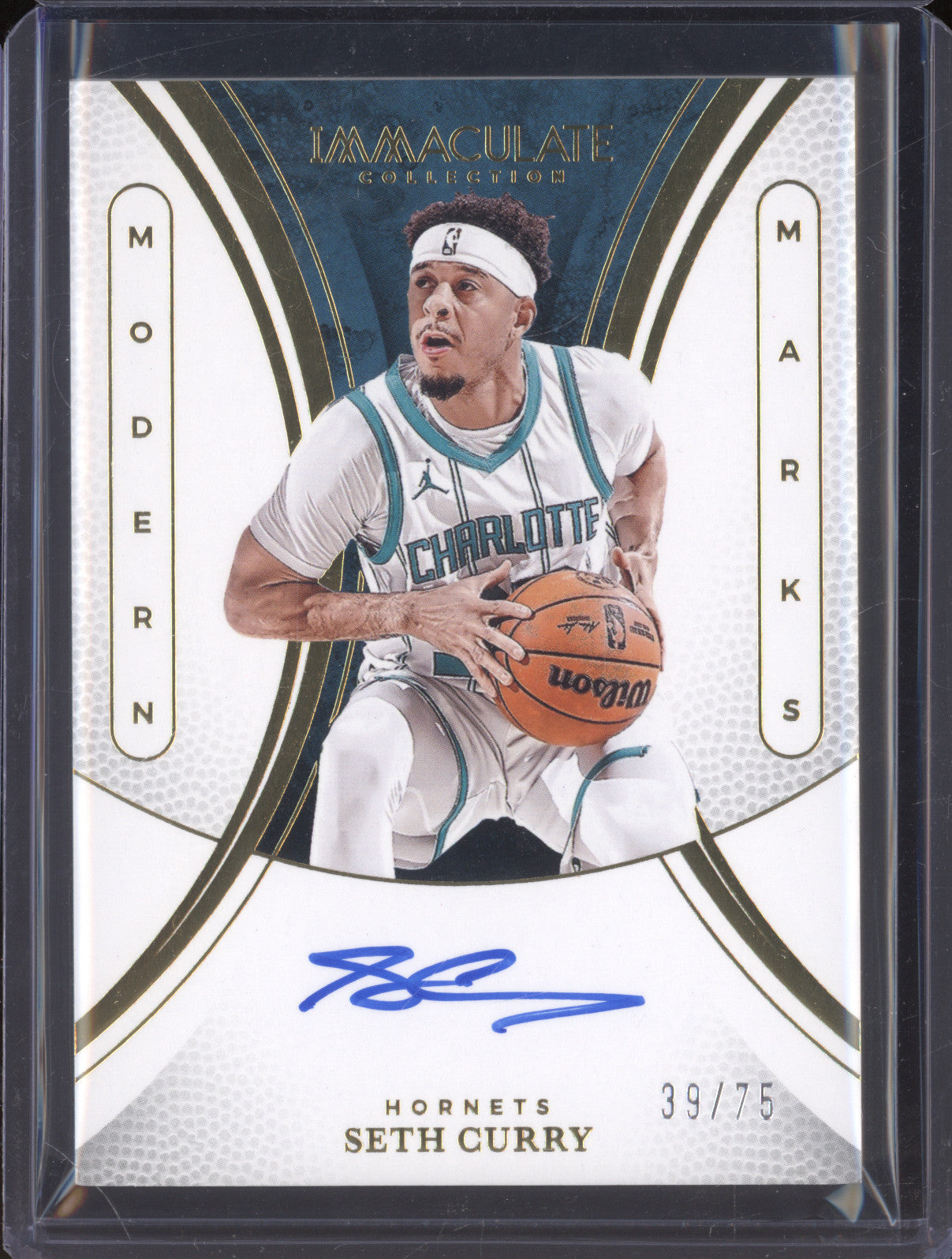 2024-25 Panini Immaculate Seth Curry MM-SCU Modern Marks Auto 39/75