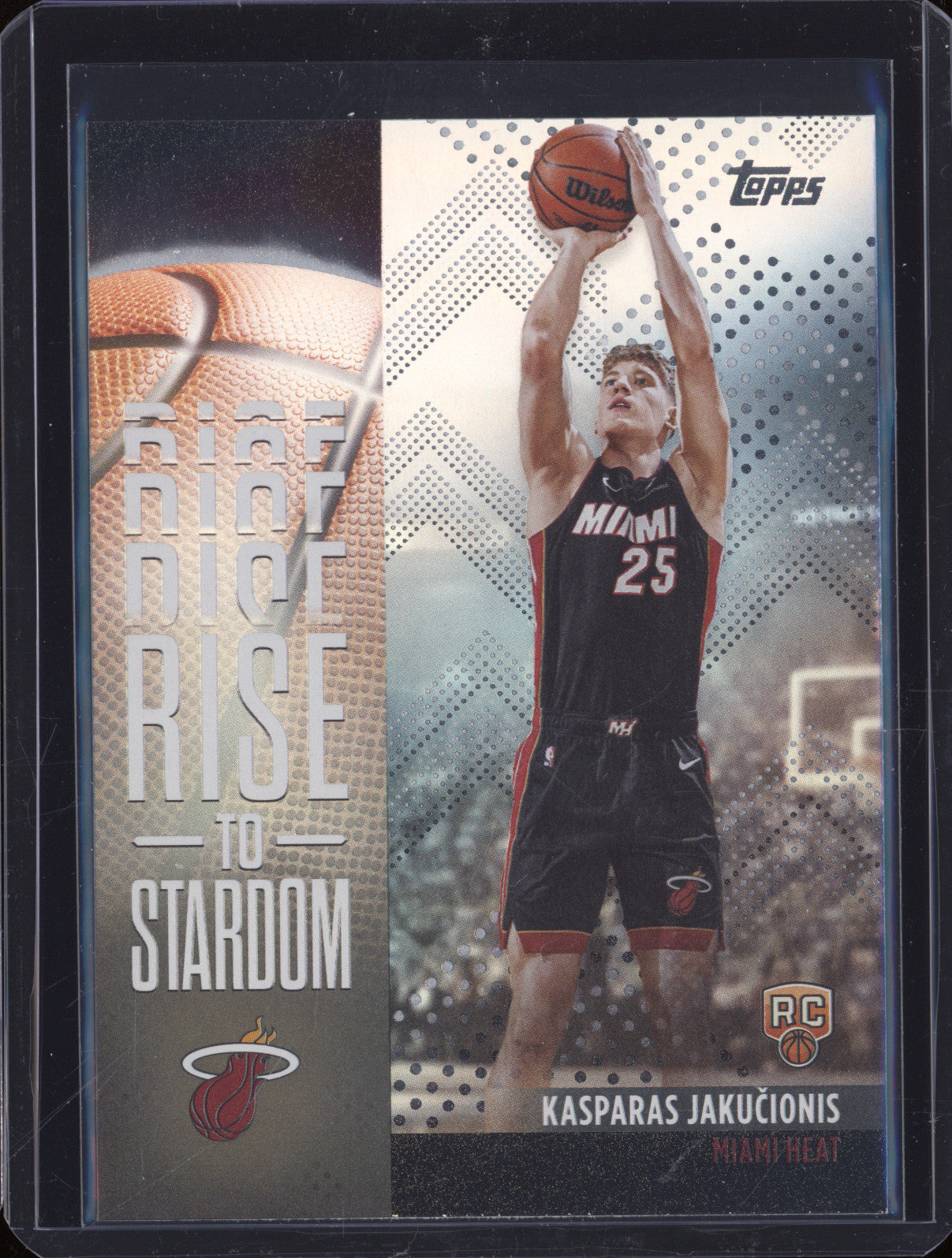2025 NBA Basketball Topps RTS-20 Kasparas Jakucionis Rise to Stardom Rainbow RC