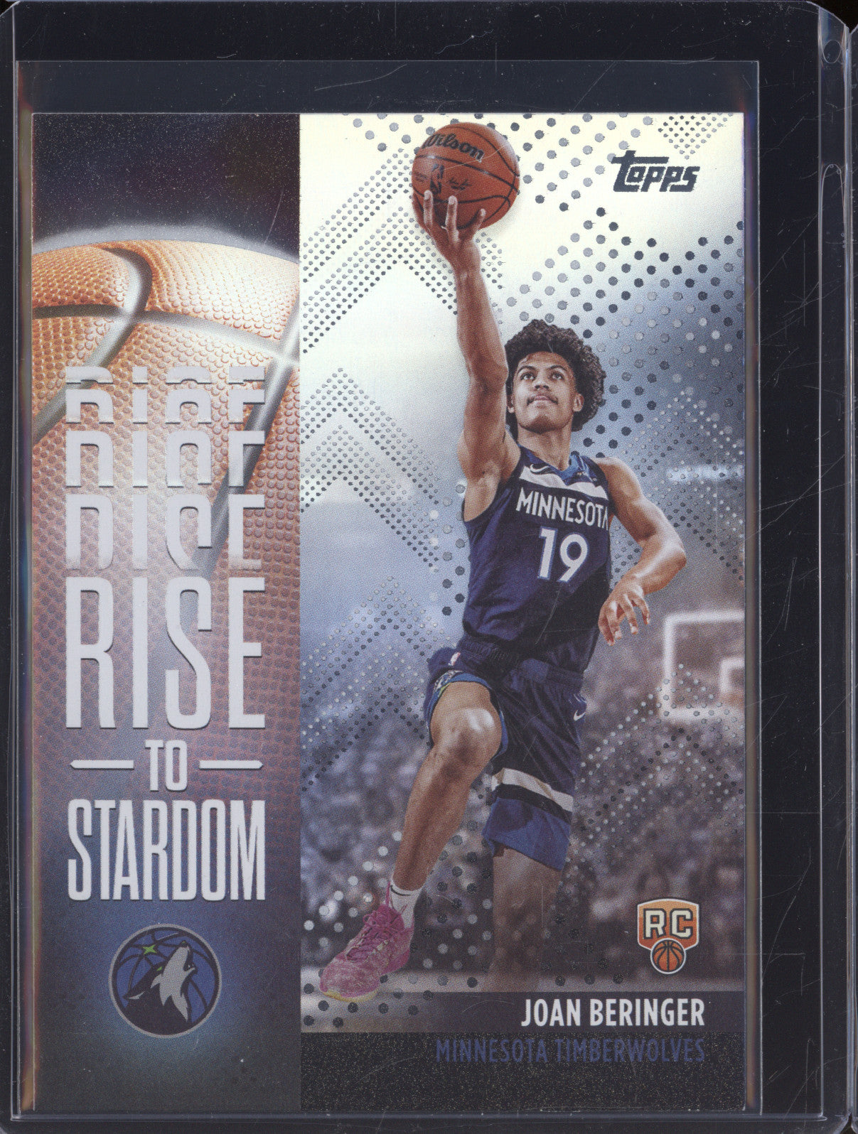 2025 NBA Basketball Topps RTS-17 Joan Beringer Rise to Stardom Rainbow RC