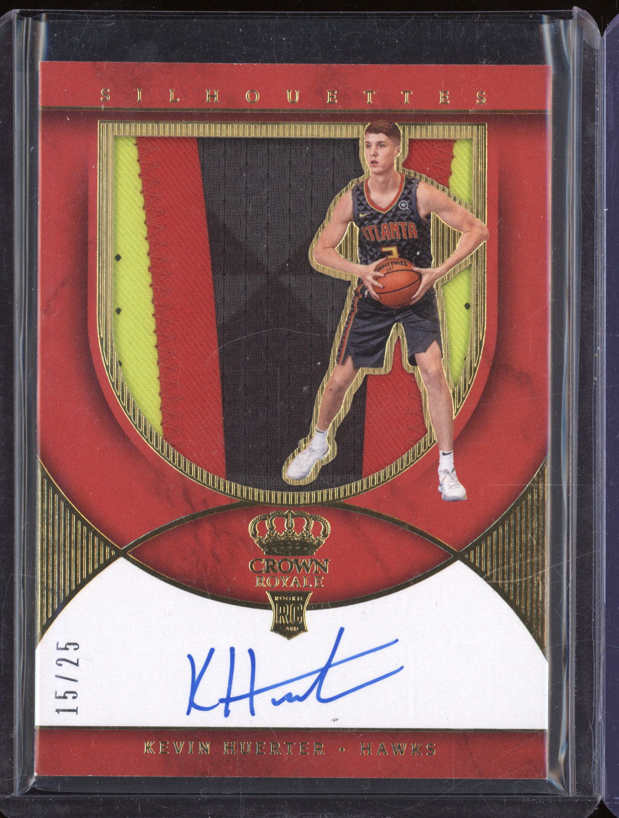 Kevin Huerter 2018-19 Panini Crown Royale 224 Rookie Silhouettes Prime RC 15/25