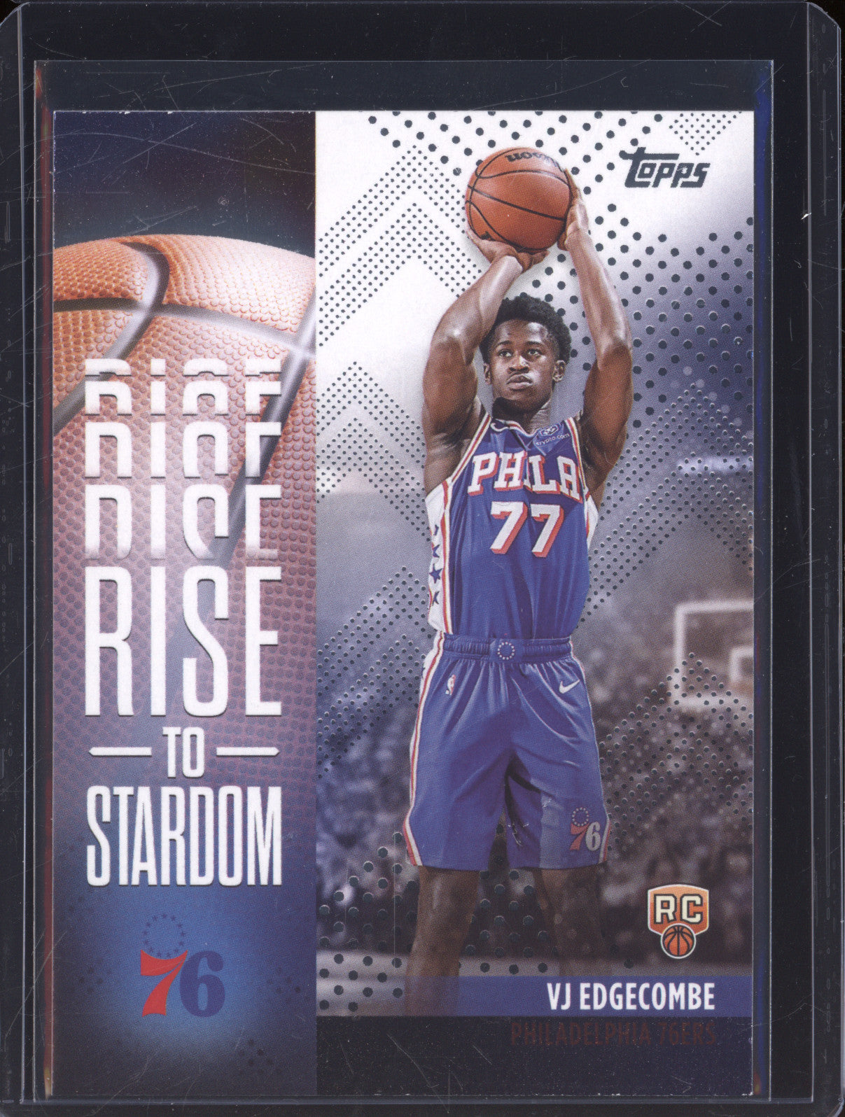 2025 NBA Basketball Topps RTS-3 VJ Edgecombe Rise to Stardom Rookie RC