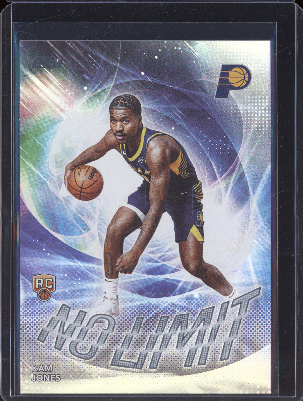 2025 NBA Basketball Topps NL-38 Kam Jones No Limit Rainbow Foilboard Rookie RC