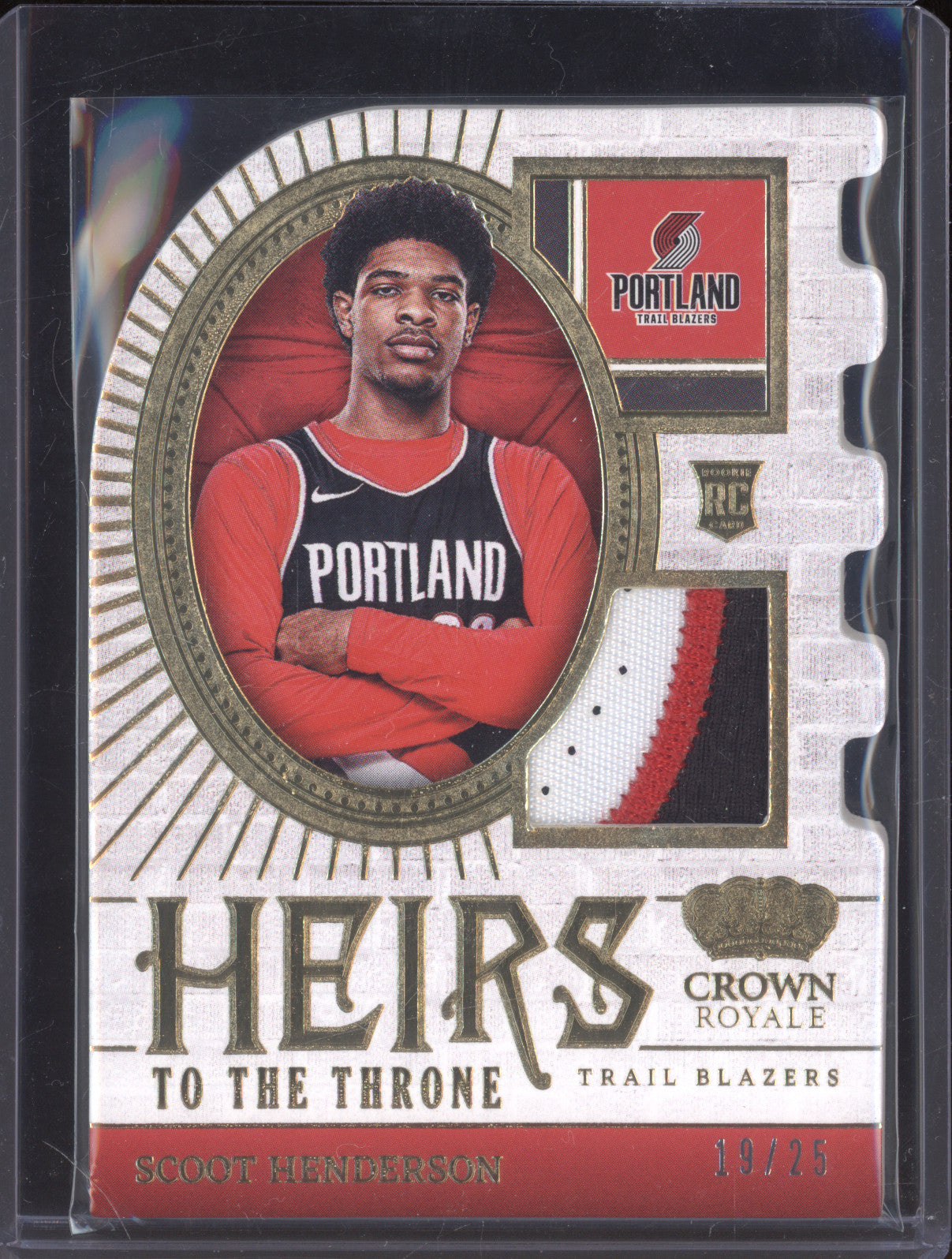 2023-24 Panini Crown Royale Scoot Henderson HT-SCO Heirs of the Throne 19/25