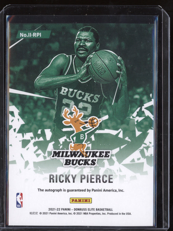 Ricky Pierce 2021-22 Panini Donruss Elite II-RPI Impact Impressions Auto