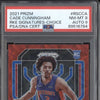 Cade Cunningham 2021-22 Panini Prizm RS-CCA Rookie Signatures Choice Red RC PSA 8/9