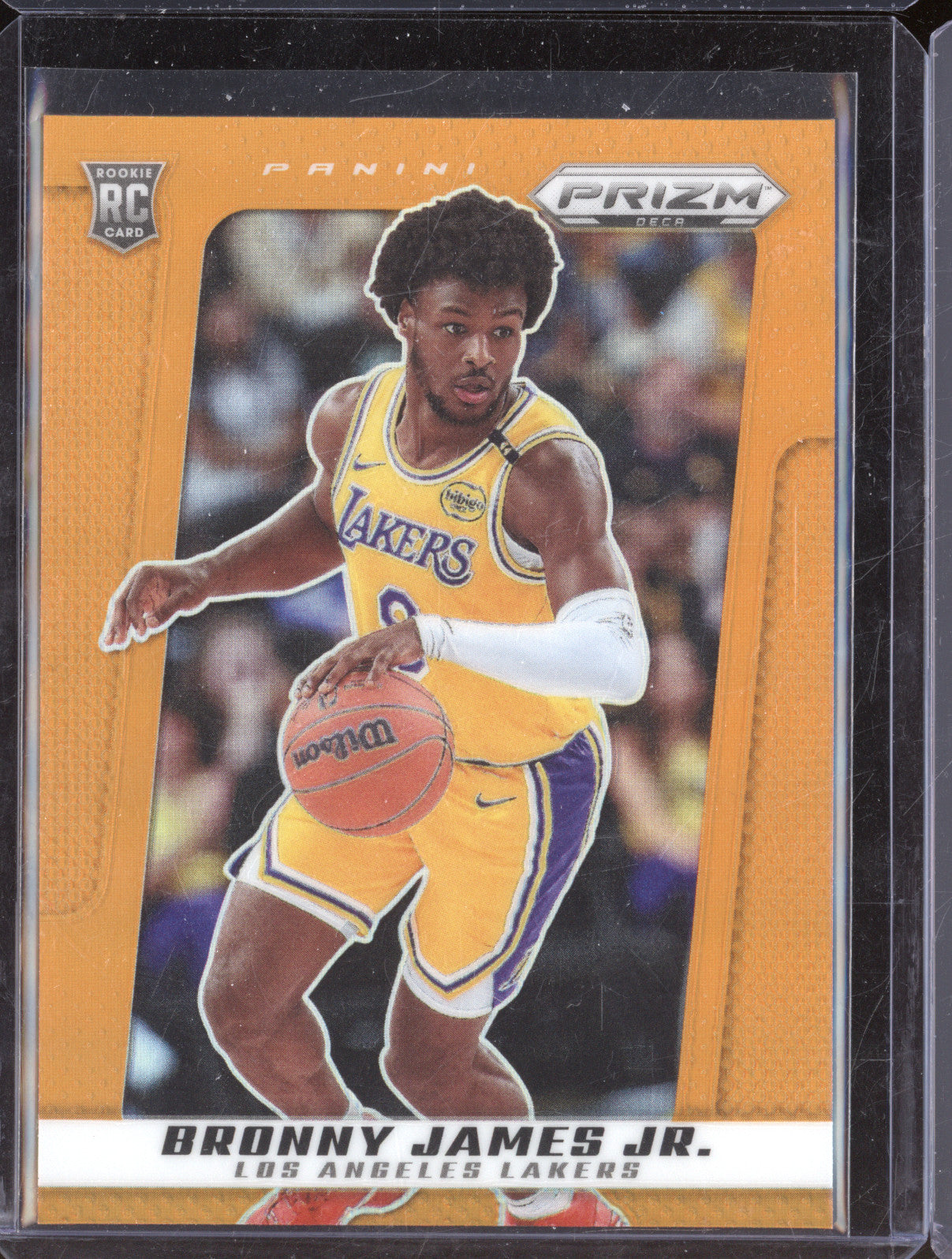 2024-25 Panini Prizm Deca 48 Bronny James Jr. Orange Prizm RC 27/49