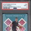 Luka Doncic 2018-19 Panini Status 26 Rookie Credentials Aqua RC PSA 9