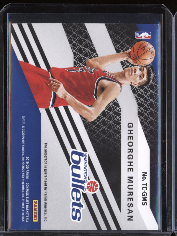 Gheorghe Muresan 2019-20 Panini Donruss Elite Turn of the Century Auto Red 1/49