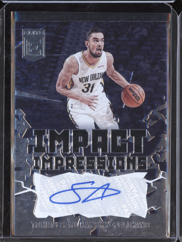 Tomas Satoransky 2021-22 Panini Donruss Elite II-TMS Impact Impressions Auto