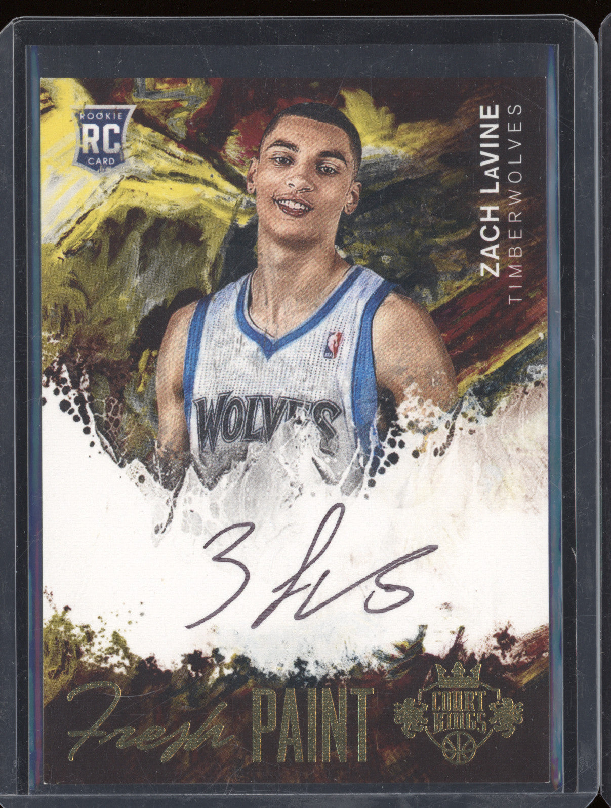 2014-15 Panini Court Kings FP-ZL Zach Lavine Fresh Paint Rookie Auto RC 079/260