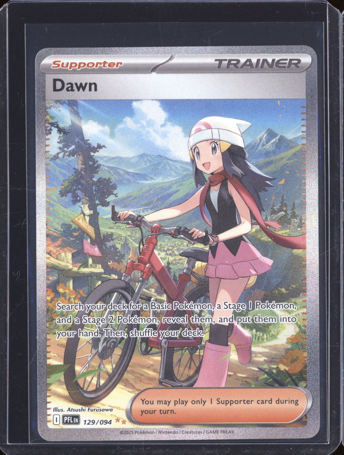 2025 Pokemon Phantasmal Flames 129/094 Dawn Special Illustration Rare