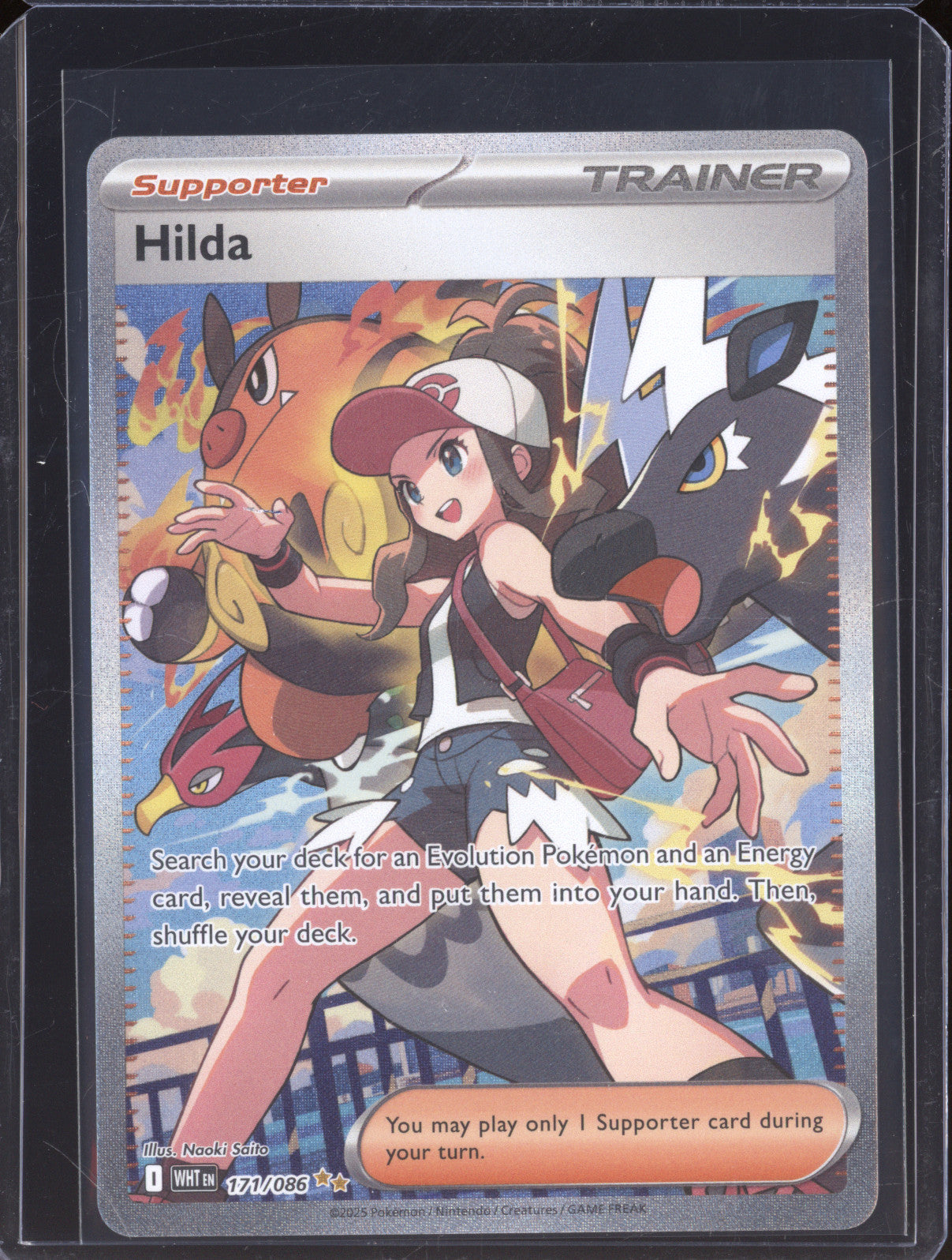 2025 Pokemon White Flare WHT 171/086 Hilda Special Illustration Rare