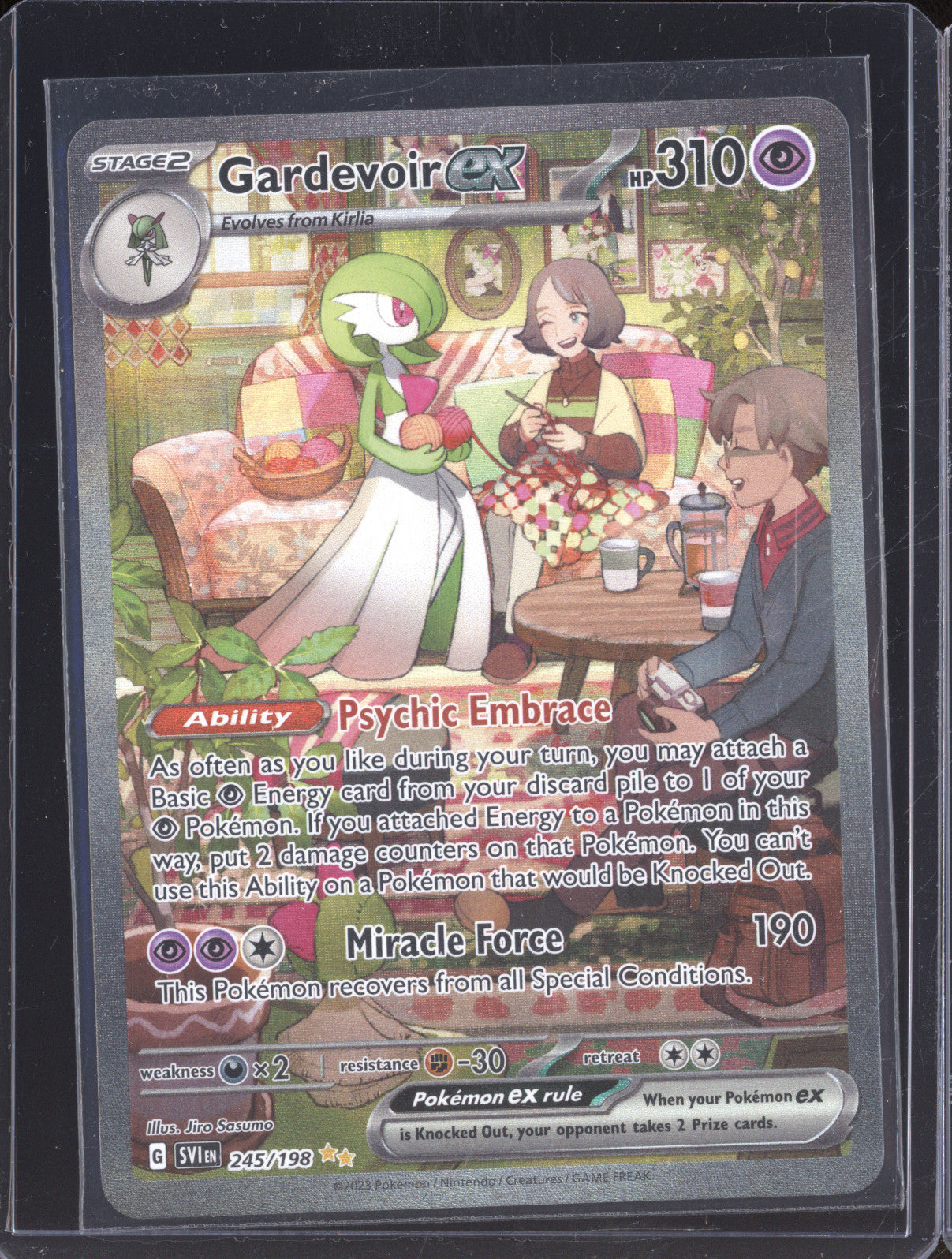 Gardevoir ex 2023 Pokemon Scarlet & Violet SVI 245/198 Special Illustration Rare