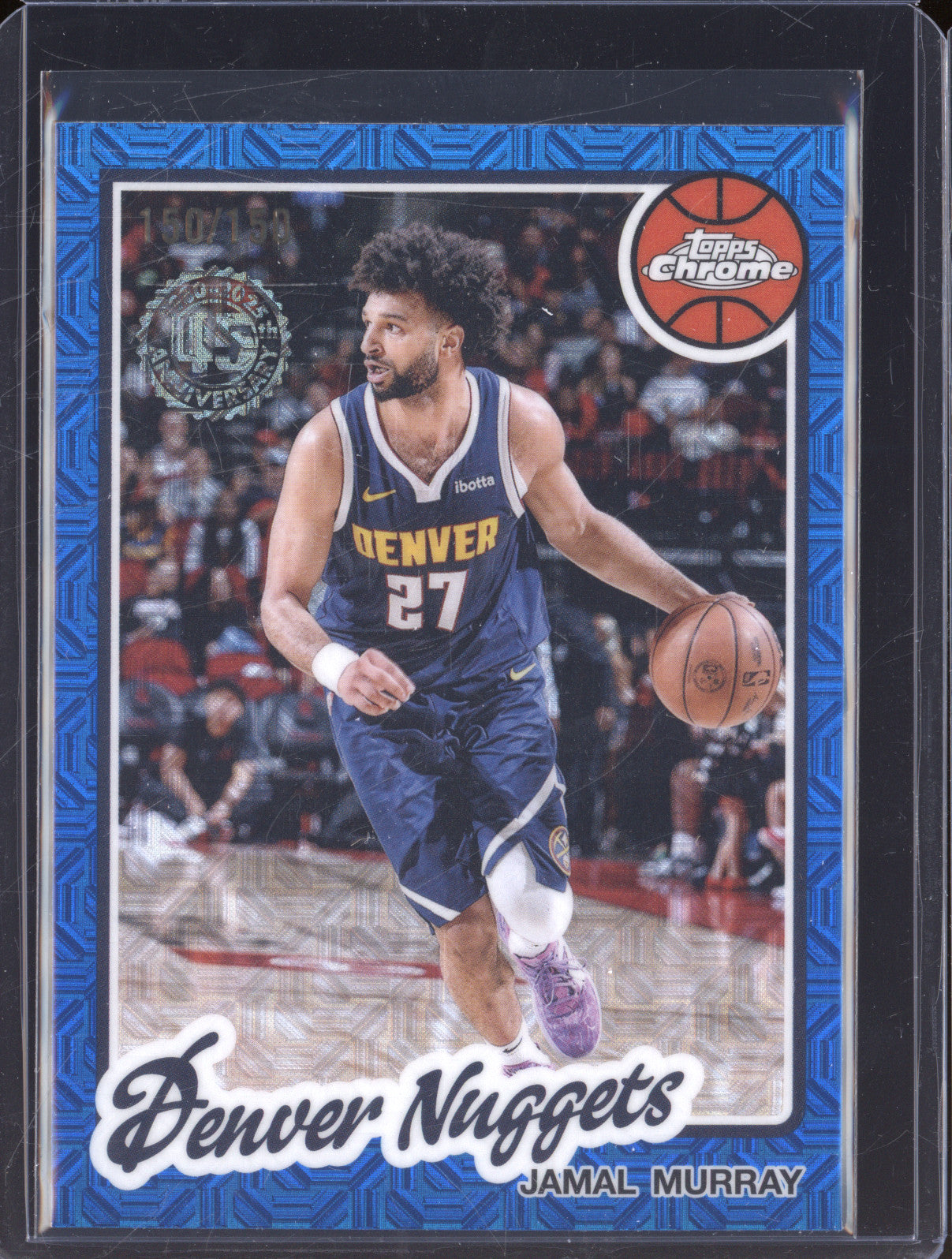 2025 NBA Basketball Topps Jamal Murray TC-JM 1980 Chrome Blue Mojo /150