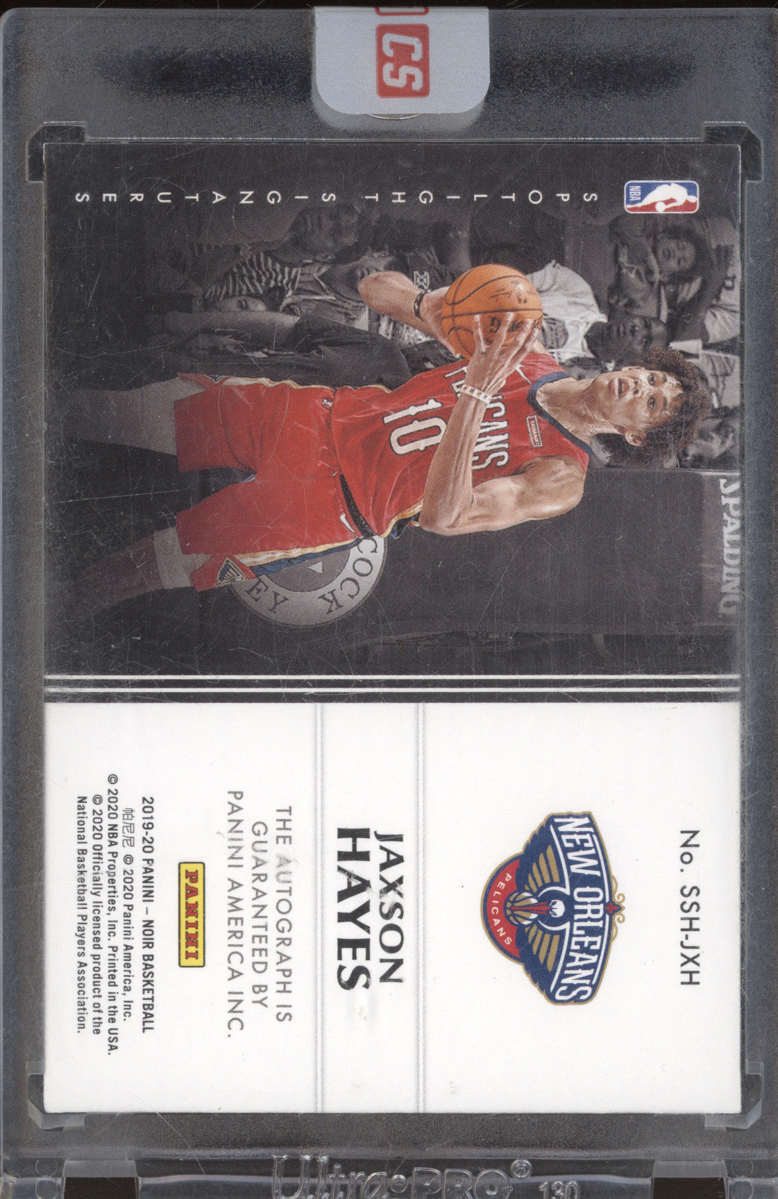Jaxson Hayes 2019-20 Panini Noir SSH-JXH Spotlight Signatures RC 65/125