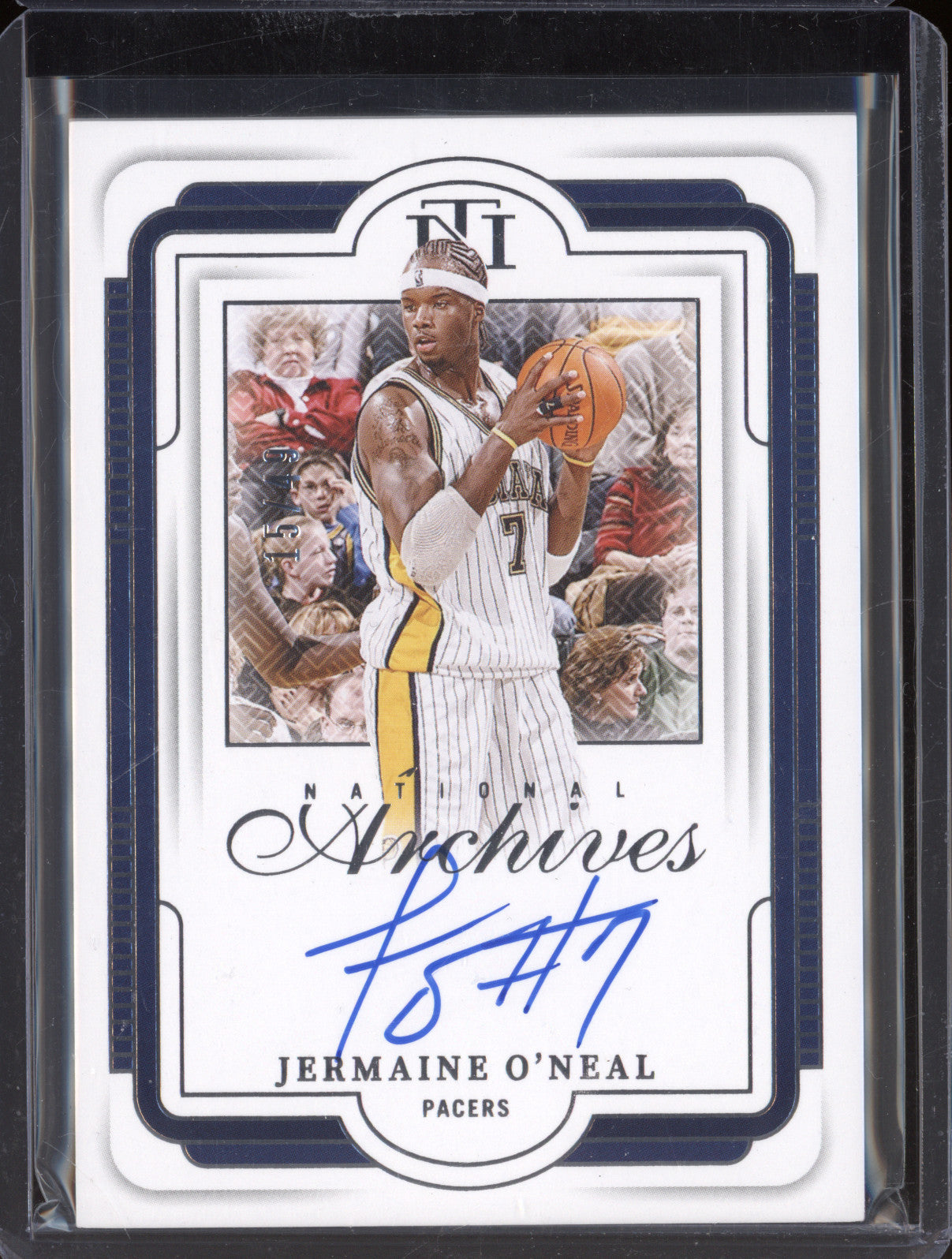 2024-25 Panini National Treasures NAI-ONE Jermaine O'Neal Archives Auto 15/49