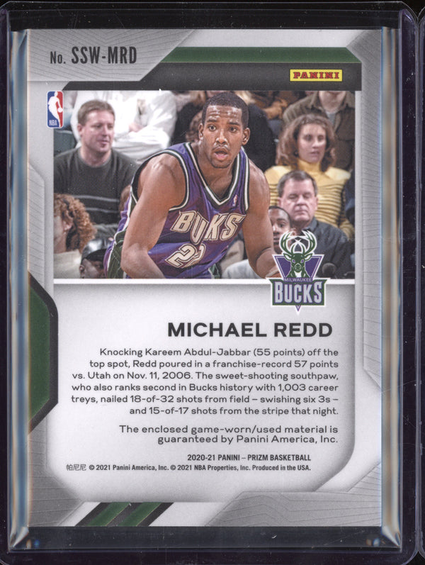 Michael Redd 2020-21 Panini Prizm SSW-MRD Sensational Swatches