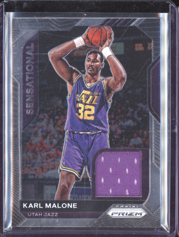 Karl Malone 2020-21 Panini Prizm SSW-KML Sensational Swatches