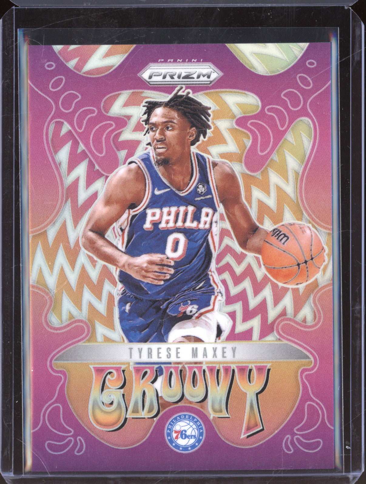 Tyrese Maxey 2024-25 Panini Prizm 15 Groovy