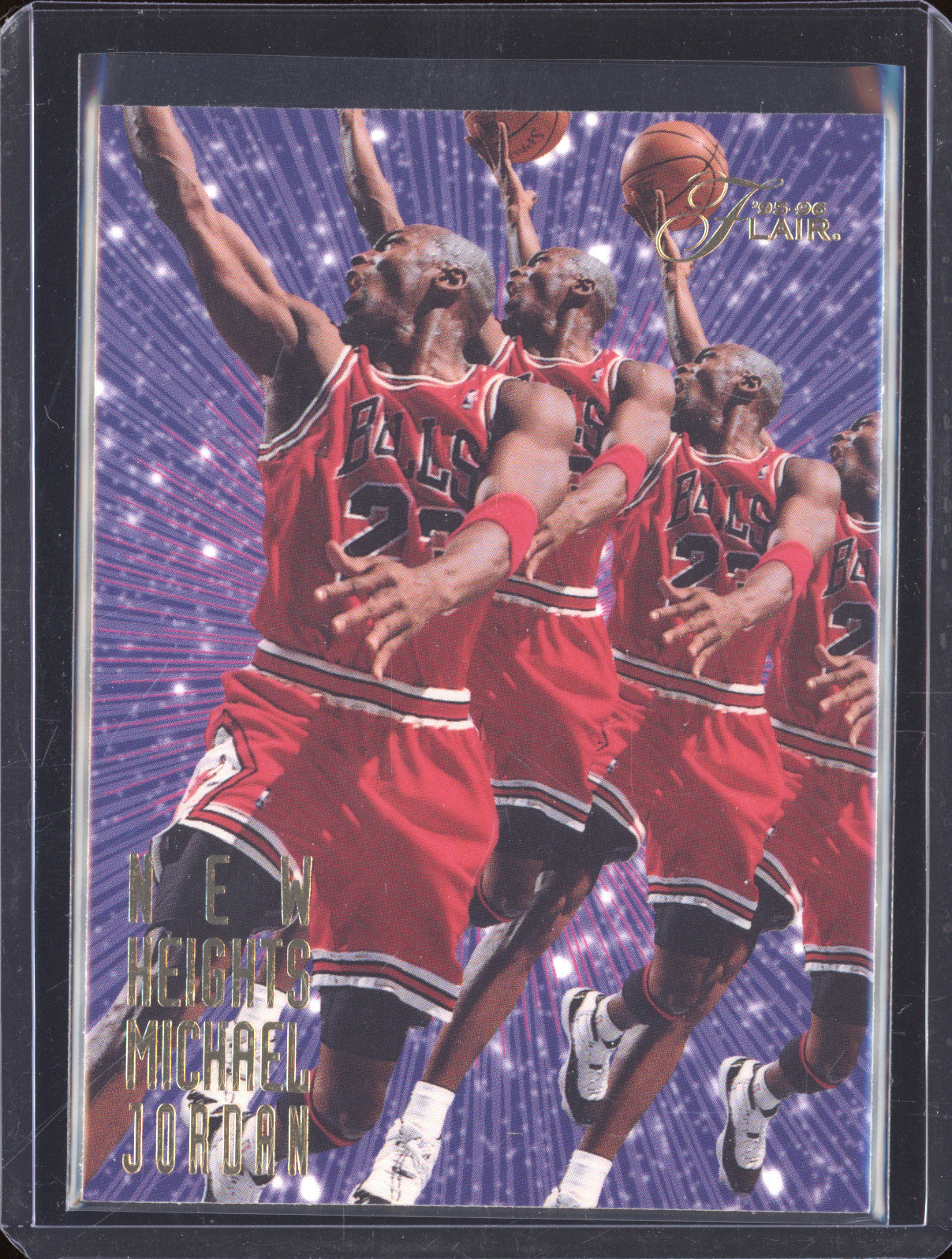 1995-96 Fleer 4 Michael Jordan New Heights