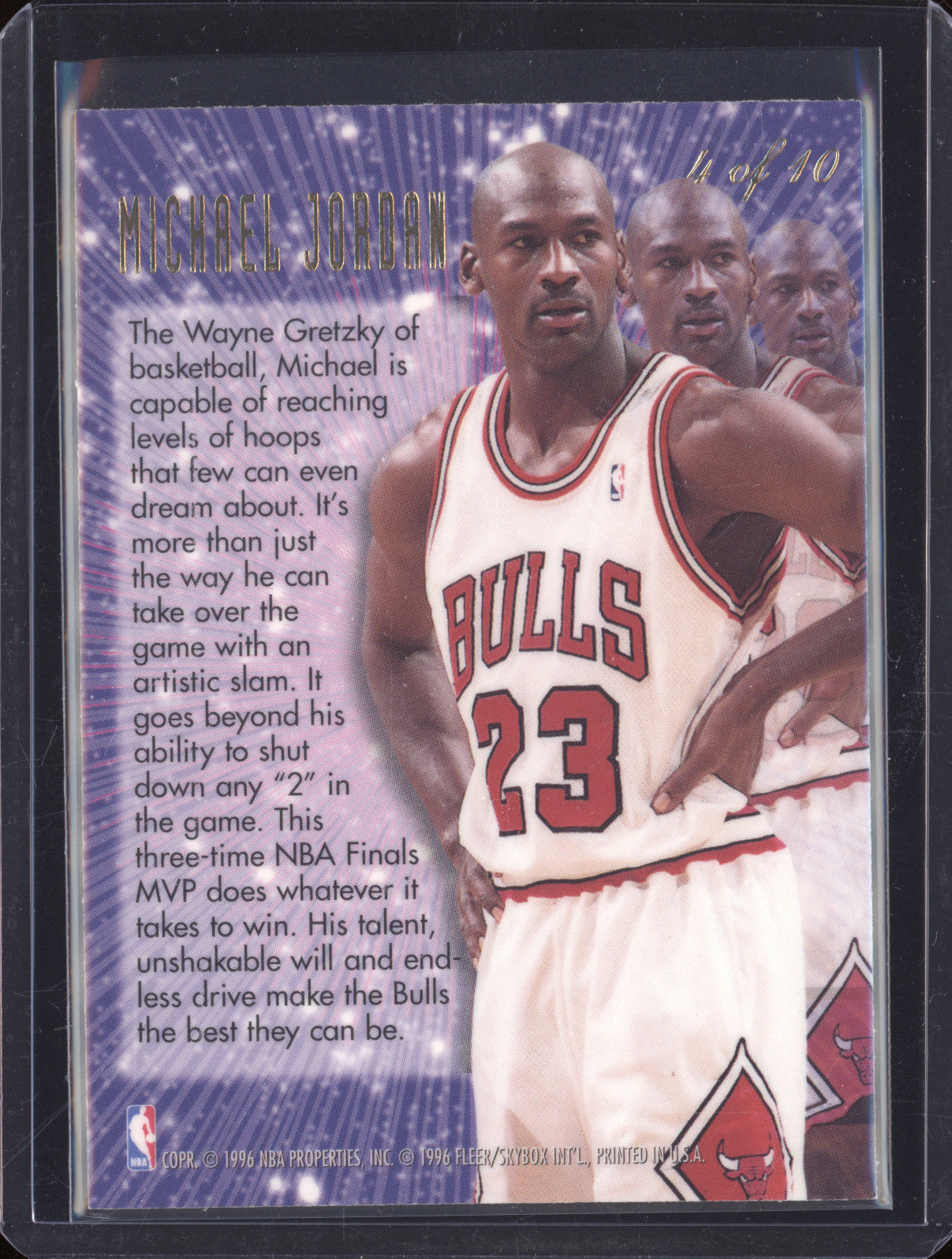 1995-96 Fleer 4 Michael Jordan New Heights