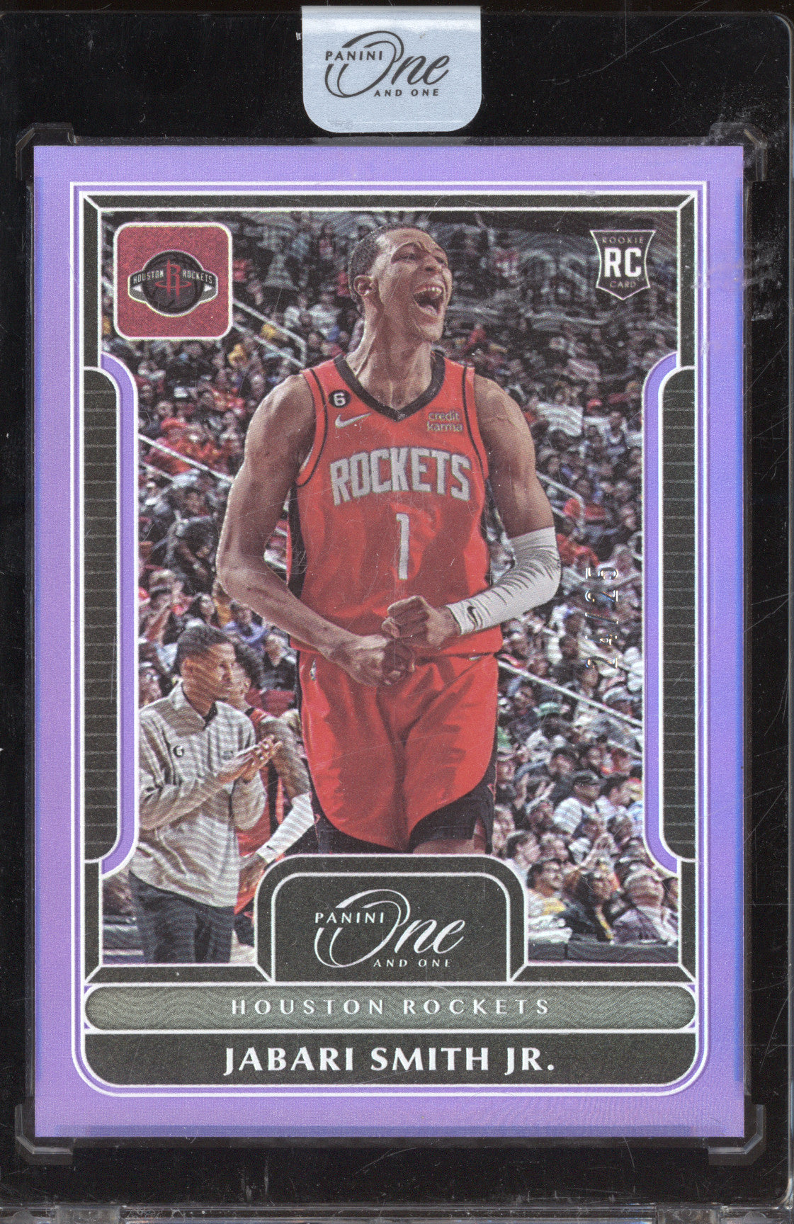 2022-23 Panini One and One 130 Jabari Smith Jr. Purple RC 24/25